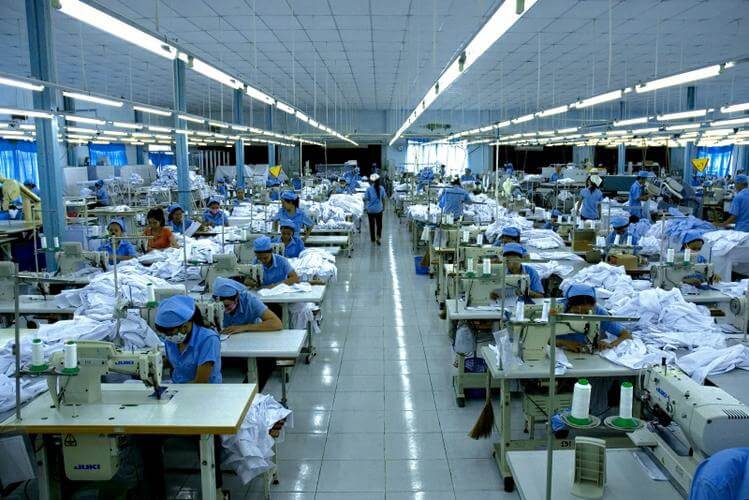 Tầm ảnh hưởng của hệ thống chiếu sáng đến hoạt động của xưởng may